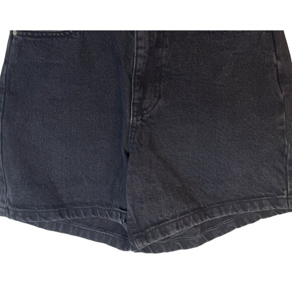 ZARA Size 2 Black High-Waisted Denim Shorts - Picture 10 of 14